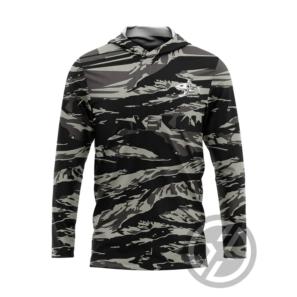 Huk Mens Outdoor Long Sleeve fishing clothes UV Clothing Hooded Coat Sunscreen Breathable Anti Mosquito Dry Thin Fishing Shirt