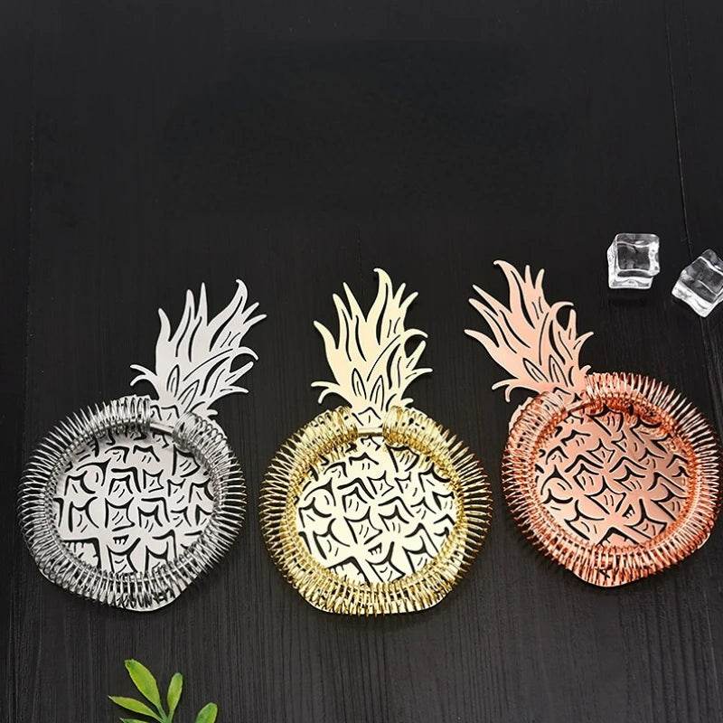 Creative Pineapple Cocktail Strainers Wine Strainer Stainless Steel Bar Strainer Drinkware Tools Bartender Bar Accessories - P12 Hub Europe