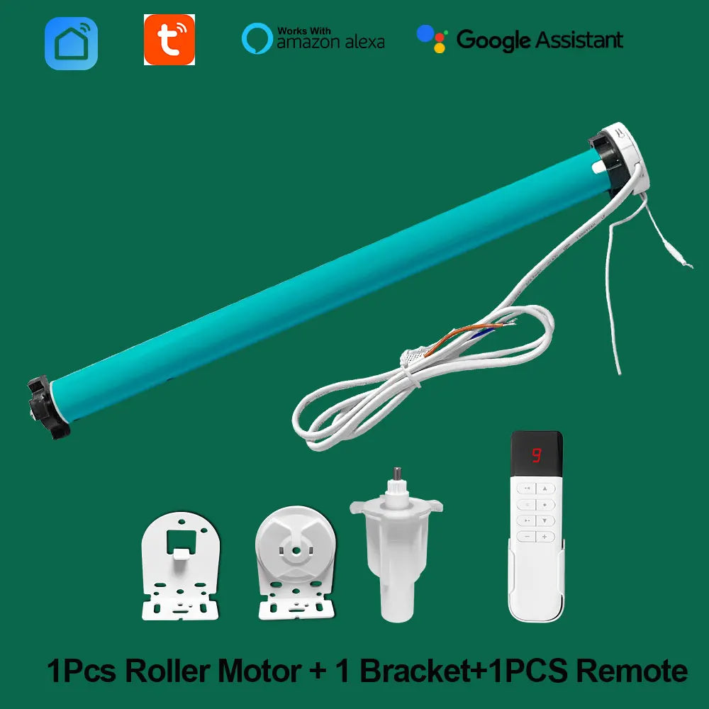 LifeLibero Tuya Zigbee Or Wifi Smart Curtains Motor Roller Blinds For Windows Automatic Shade System Remote Voice Control Alex