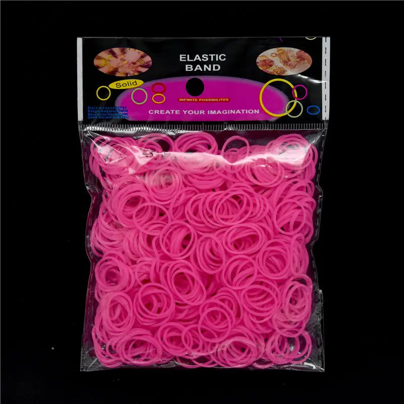 Pantone Color Western European Style Rubber Band Rainbow Knitting Machine Bracelets Loom Bands Arts & Crafts, DIY Toys