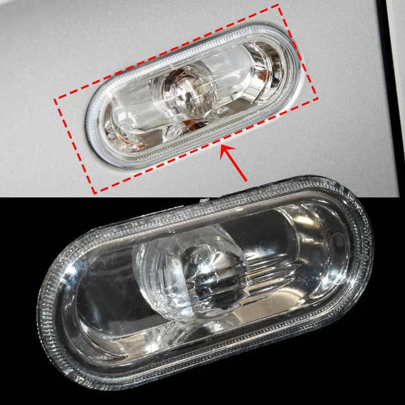 2pcs Car Side Marker Lights Auto Turn Signal Lamp Warning Lights Compatible for Volkswagen Golf 4 Mk4 Bora Vento Seat Jetta A4