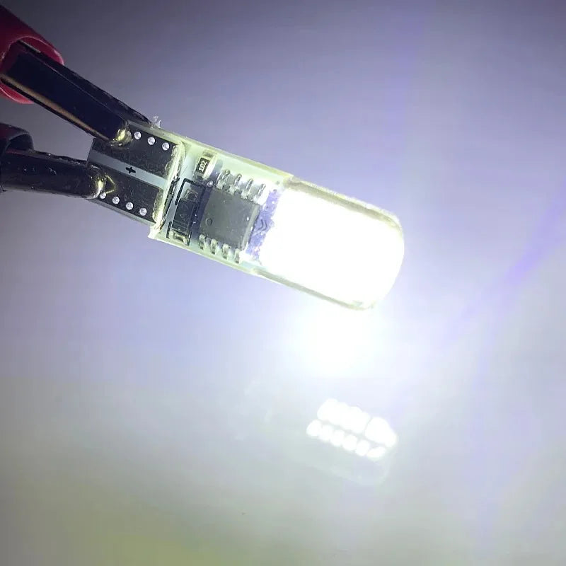 2pcs LED silica gel T10 light bulb flashing Signal Lamp Car Clearance lights position light Strobe stoplight Warning taillights