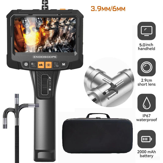 Endoscope 3.9mm 5" Rotating Dual Lens 1080P - P12 Hub Europe