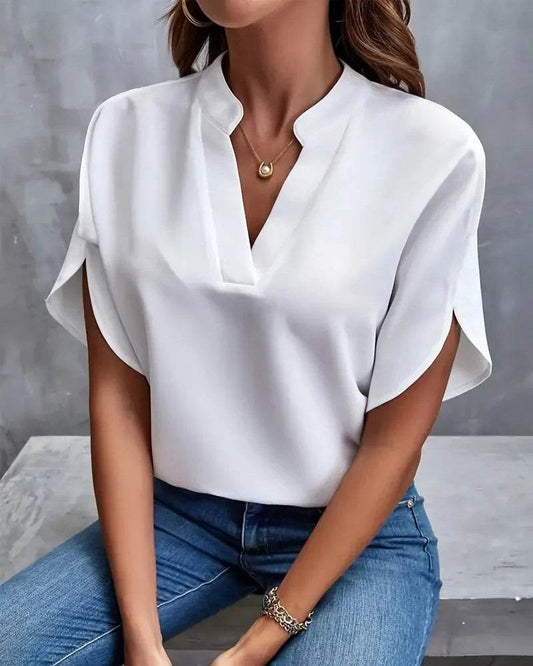 Summer Women's V-neck Blouse - P12 Hub Europe