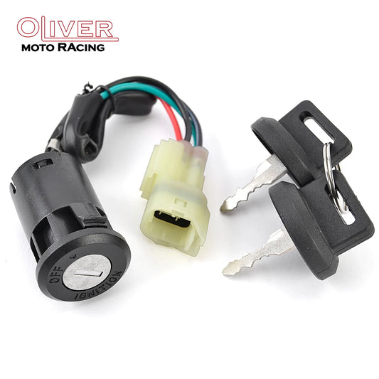 YFM 90R ATV Ignition Key Electric Door Lock Power Switch For Yamaha RAPTOR 90 YFM90R 2009-2013 OEM 43D-H2510-00 43D-H2510-01