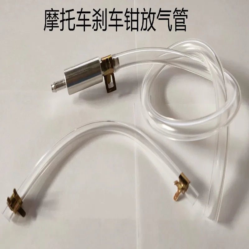 Motorcycle fuel pipe, motorcycle tool, hydraulic brake, air release tool, one-way valve, oil extraction pipe