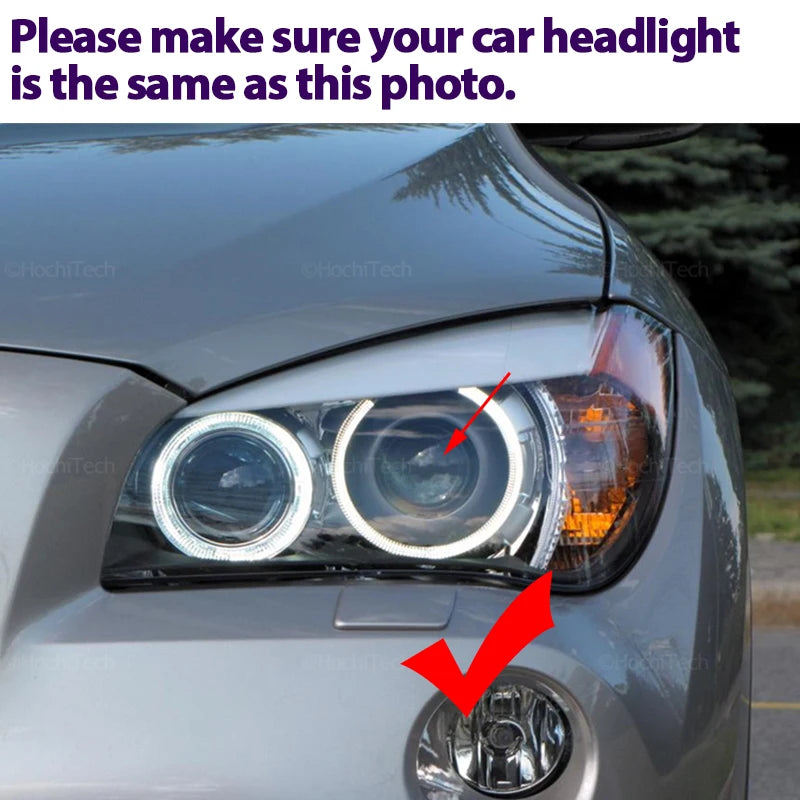 120W 6000K White H8  Canbus Error Free LED Angel Eyes Marker Lights Bulbs for BMW X1 E84 Xenon Headlight 2009-2015