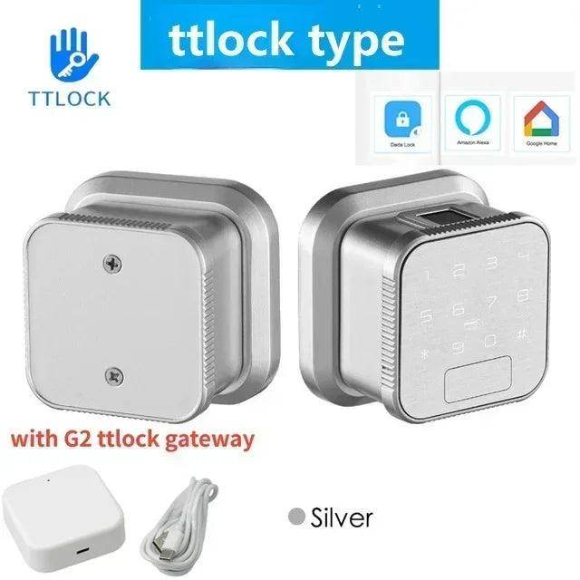 Lock Smart Door Fingerprint, NFC, App, WiFi/BLE, 35-55mm - P12 Hub Europe