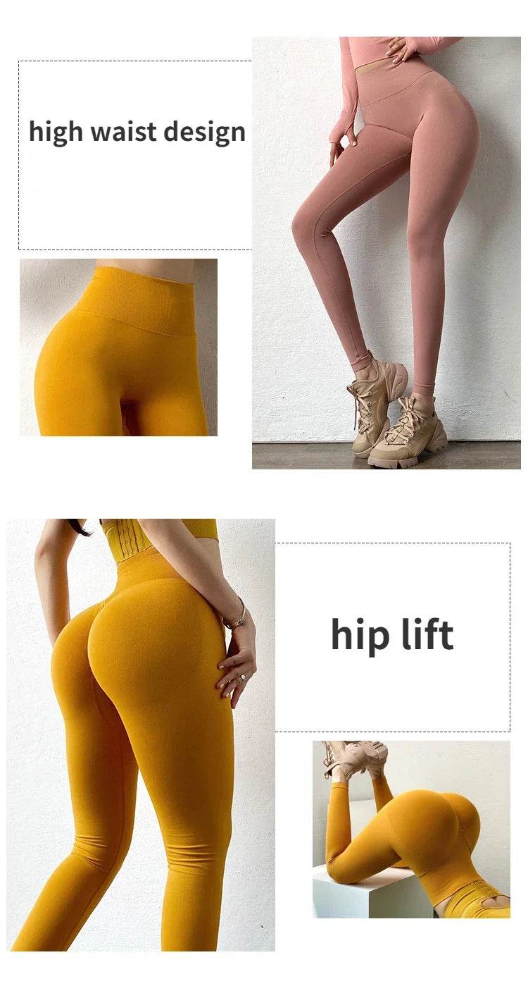 Women's Seamless Push-Up Leggings - P12 Hub Europe
