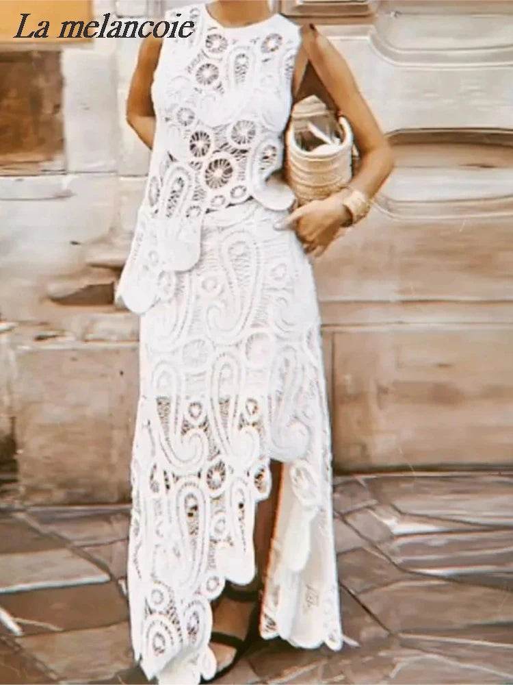 Crochet Irregular Skirt Set - P12 Hub Europe
