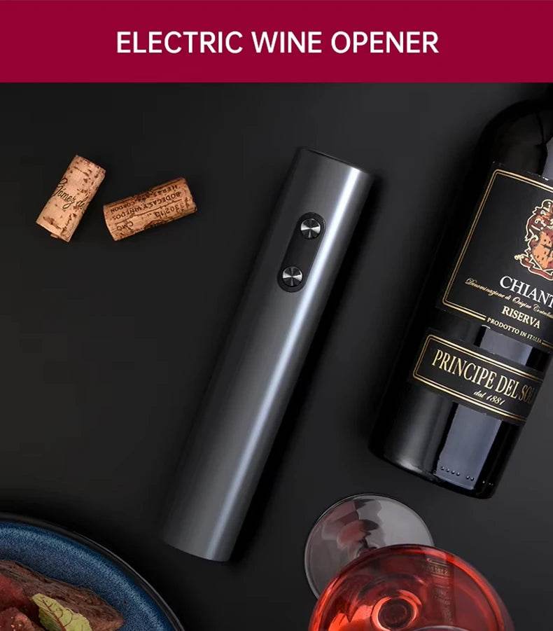Electric Wine Bottle Opener Automatic Red Wine Corkscrew Wine Opener Wine Tools Kitchen Products - P12 Hub Europe