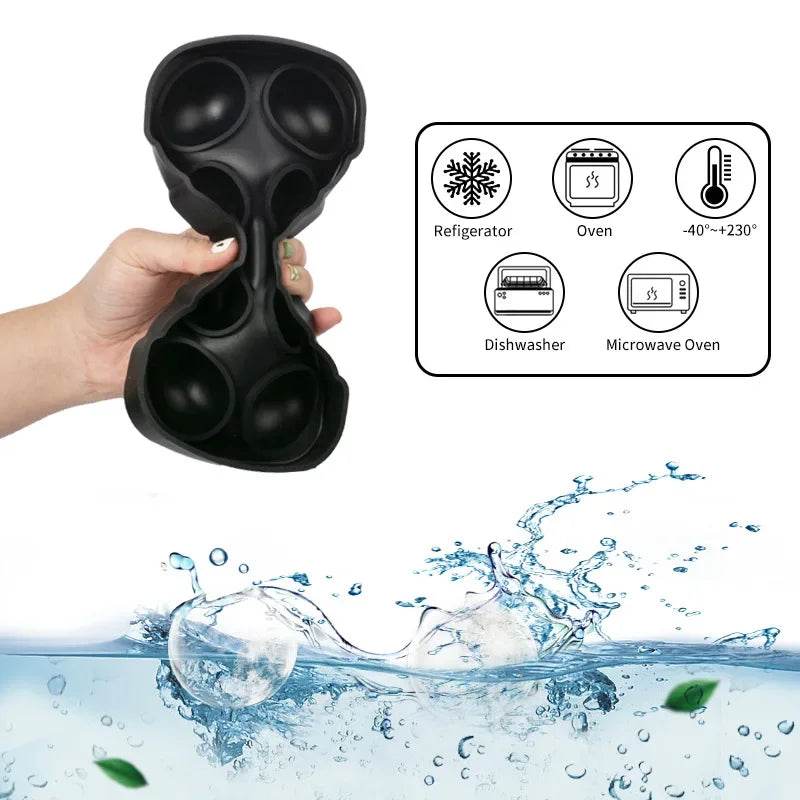 4/6/8/15Grids Silicone Ice Cube Molds Spherical Ice Cube Molds Ice Cream Ice Cube Making Machine Reusable Whiskey Ice Cube Molds - P12 Hub Europe