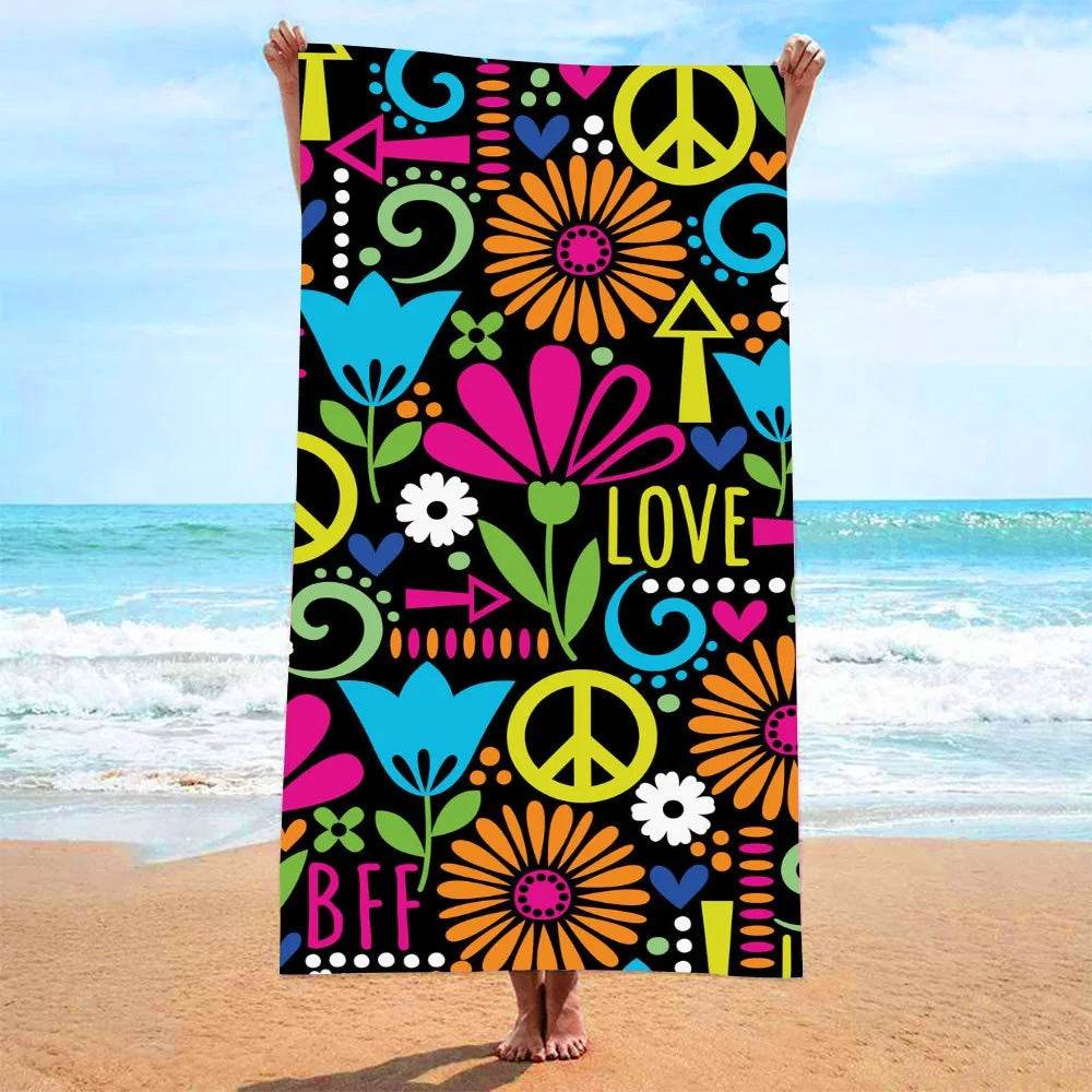 Quick Drying Microfiber Towels Beach Mat Sports Bathroom Luxury Travel Shower Towel Large Sand Free for Adults Body Dry Towels - P12 Hub Europe