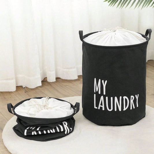 Foldable Drawstring Laundry Basket - P12 Hub Europe