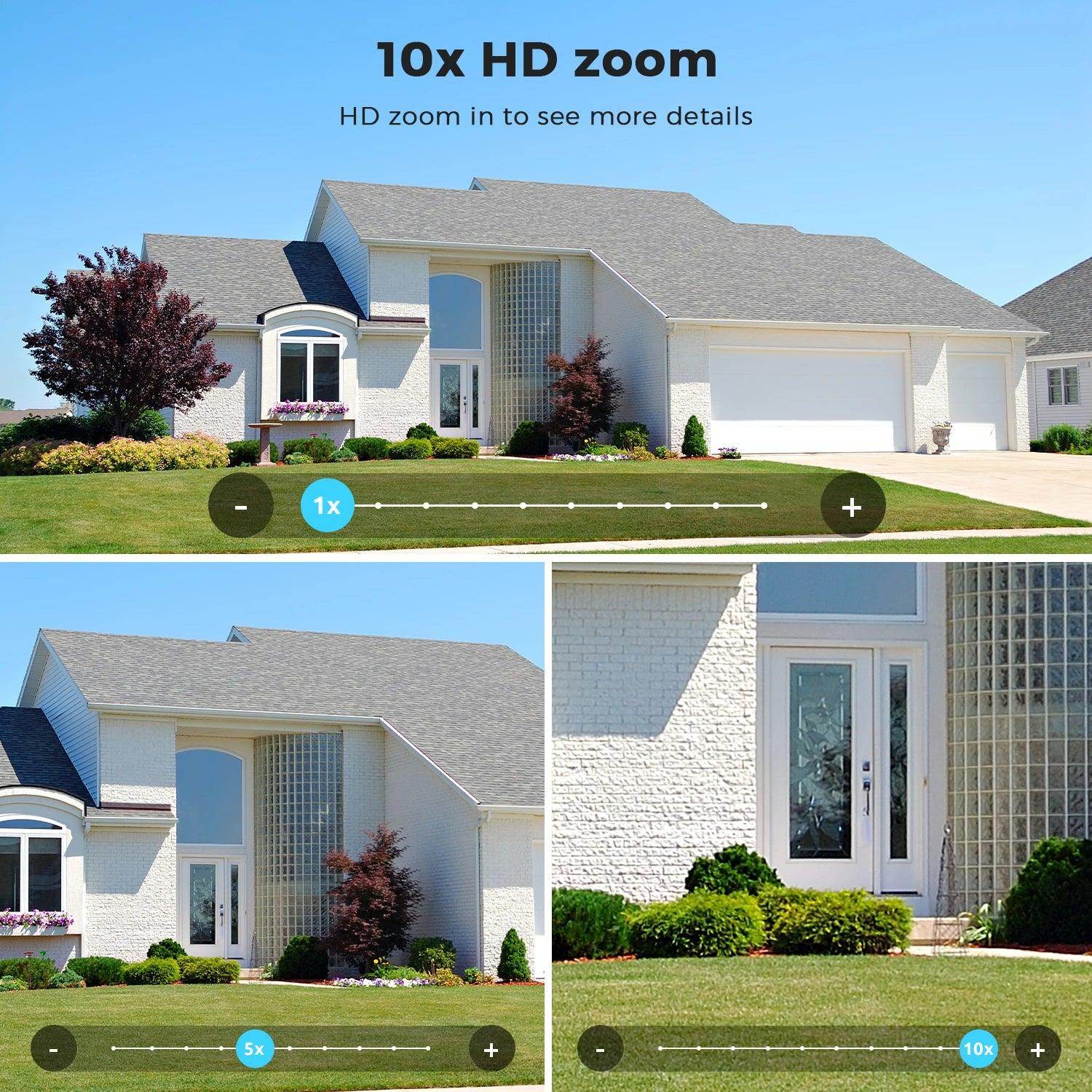 Outdoor Camera 20MP/15MP 4-Lens 10X Zoom, AI Track, Color Night - P12 Hub Europe