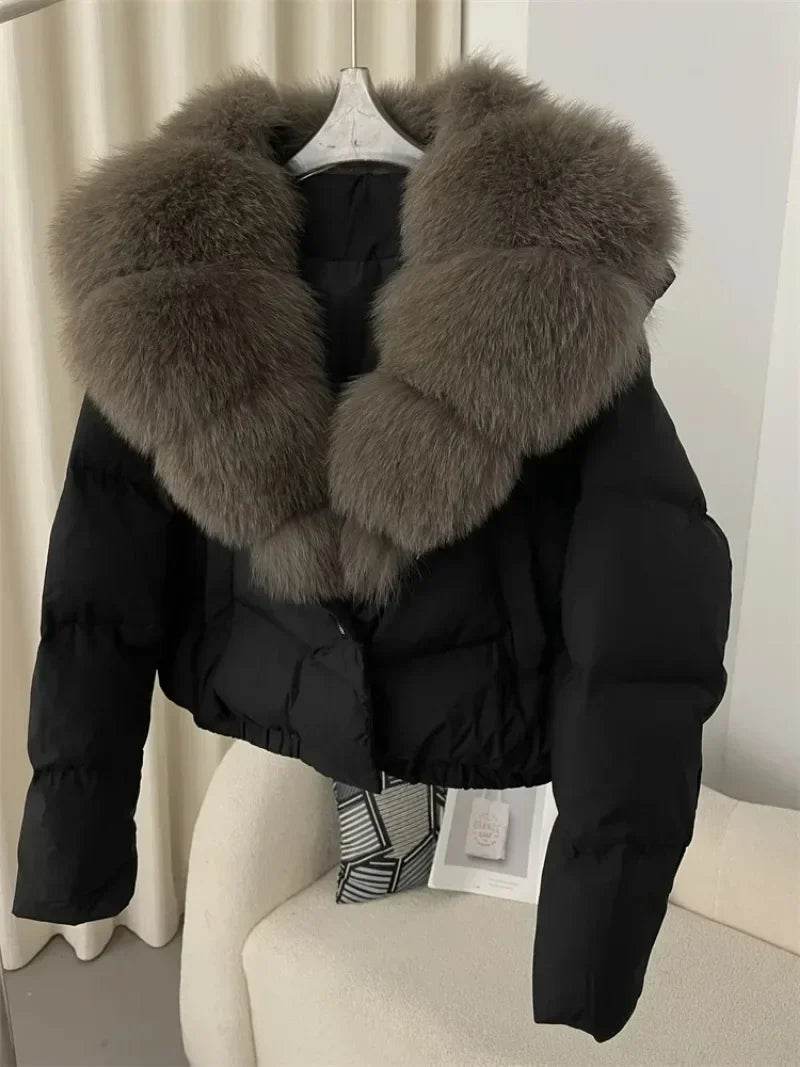 Short Fox Fur Down Puffer - P12 Hub Europe