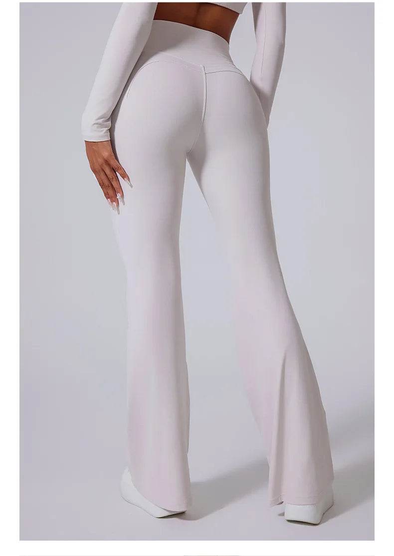 Women's High-Waist Flare Leggings - P12 Hub Europe
