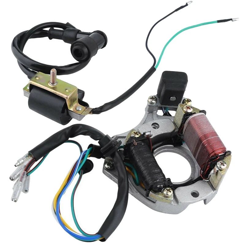 Complete Stator Wiring Harness CDI Ignition Coil Solenoid Set For ATV Electric Quad Bike 50Cc - 125Cc