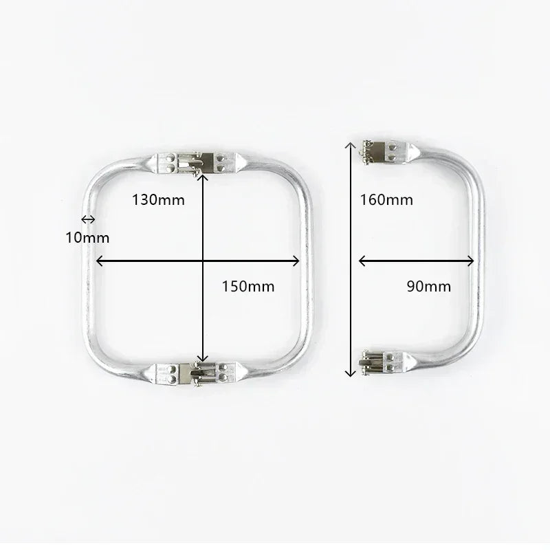 Deepeel 15-30cm Metal Internal Kiss Clasp Purse Frame Cloud Bag Rectangle Pipe Clamps Buckle DIY Handmade Bags Handles Accessory