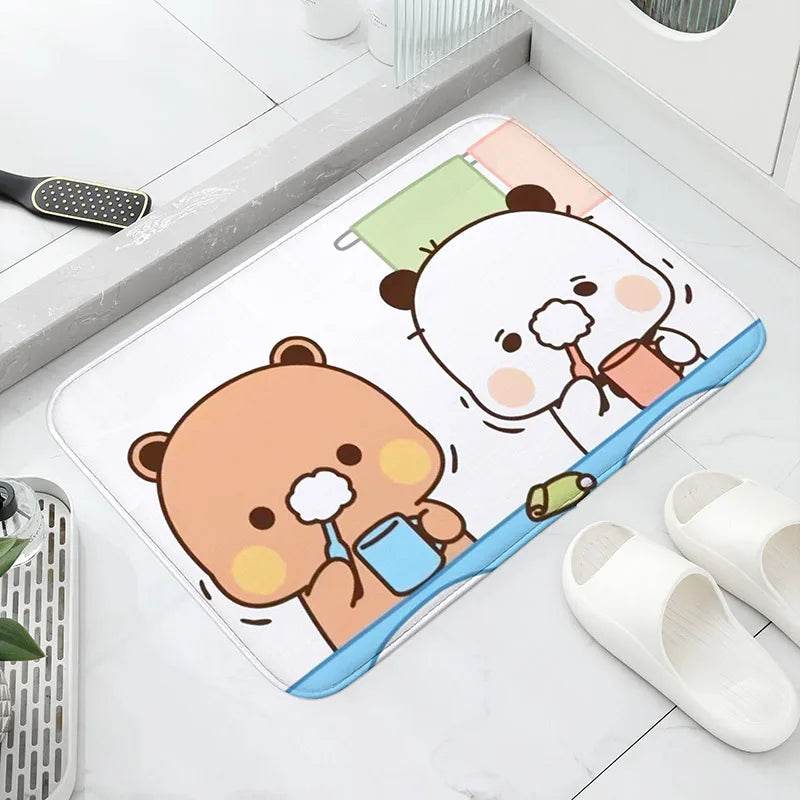 1Pc Bubu and Dudu Cute Cartoon Welcome Mat Entrance Doormat Balcony Bathroom Floor Mats Non-slip Rug Bedroom Carpet Home Decor - P12 Hub Europe