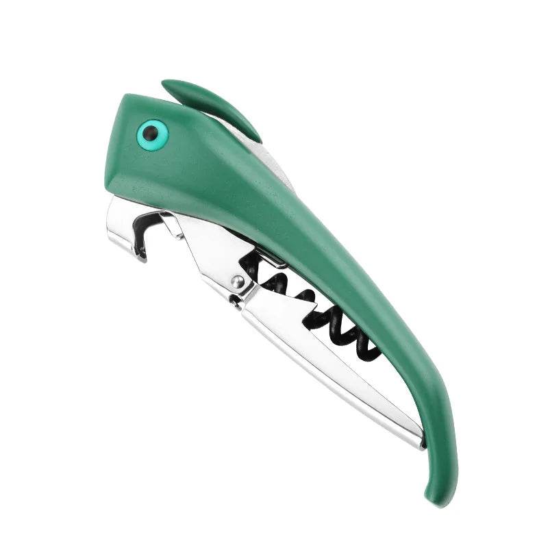 Dog Wine Bottle Opener Corkscrew with Foil Cutter Beer Opener Animal Lover in Zoo Dog Cat Bird Fox Shark Robot Owl Butterfly - P12 Hub Europe