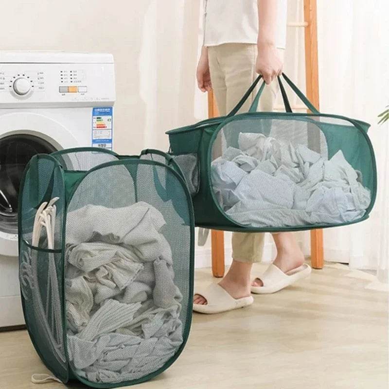 Horizontal Foldable Mesh Laundry Basket - P12 Hub Europe