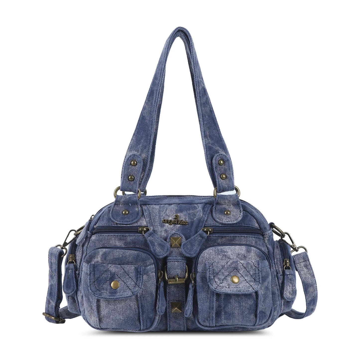 Angelkiss Women Handbags Satchel Top-handle Handbag PU Shoulder Bag Dumpling Pack Give Gifts Shoulder Bags Phone Money Pack