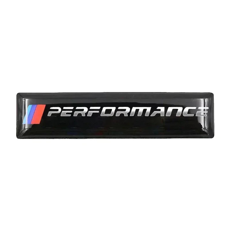 1pcs Silicone Car badge Sticker Decals For Bmw M M3 M5 Performance E36 E46 E39 E53 E90 E60 E61 E93 E87 F10 X1 X3 X5 Accessories