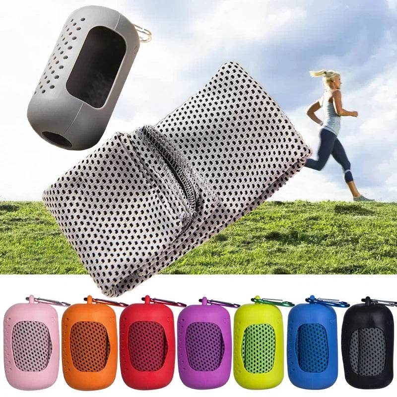 Cooling Ice Towel Cold Sports Towel Outdoor Microfiber Quick Drying Sports Fitness Cool Towel Camping Wiping Sweat Sports Towel - P12 Hub Europe
