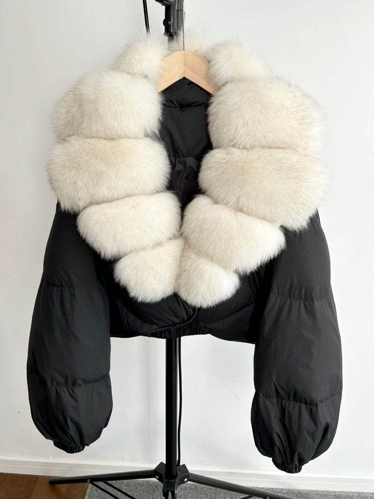 Luxury Fox Fur Down Parka - P12 Hub Europe