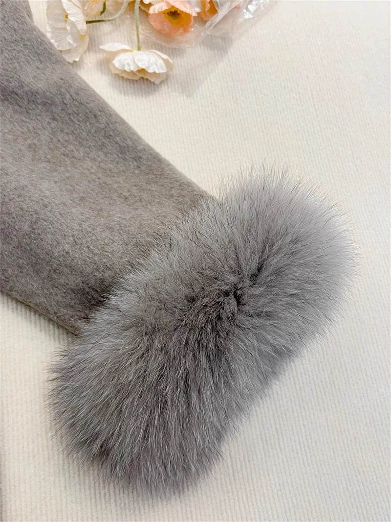 Fox Fur Wool Coat - P12 Hub Europe
