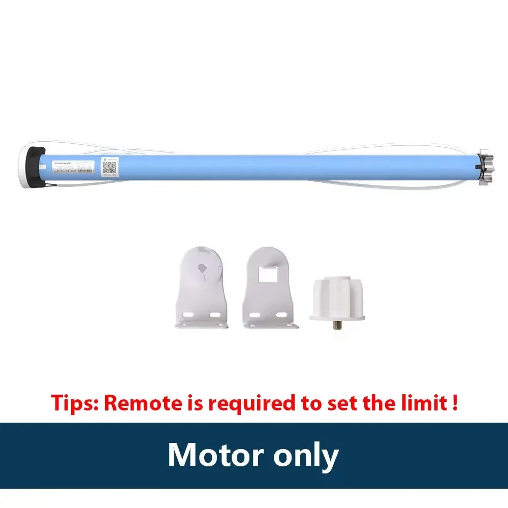 Zemismart Matter Over WiFi 2N Smart Curtain Motor for 37 38mm Tube Roller Shade Engine Google Home Alexa Homekit App Control