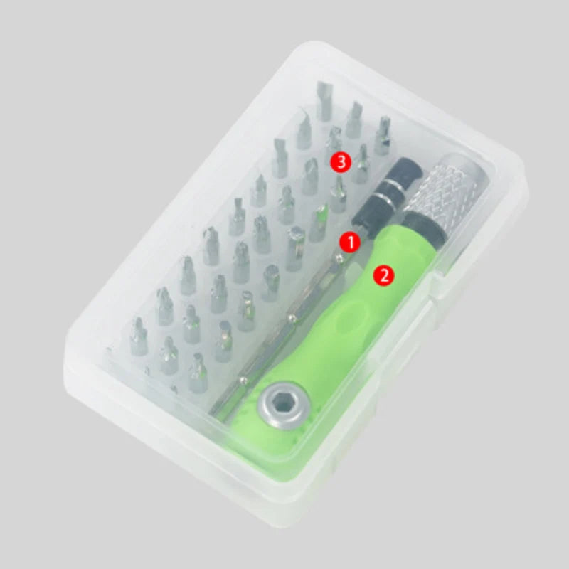 Mini 32-in-1 Precision Screwdriver Set Magnetic Bits Repair Tool Kit Screwdriver Bit Set Phone Mobile IPad Camera Maintenance