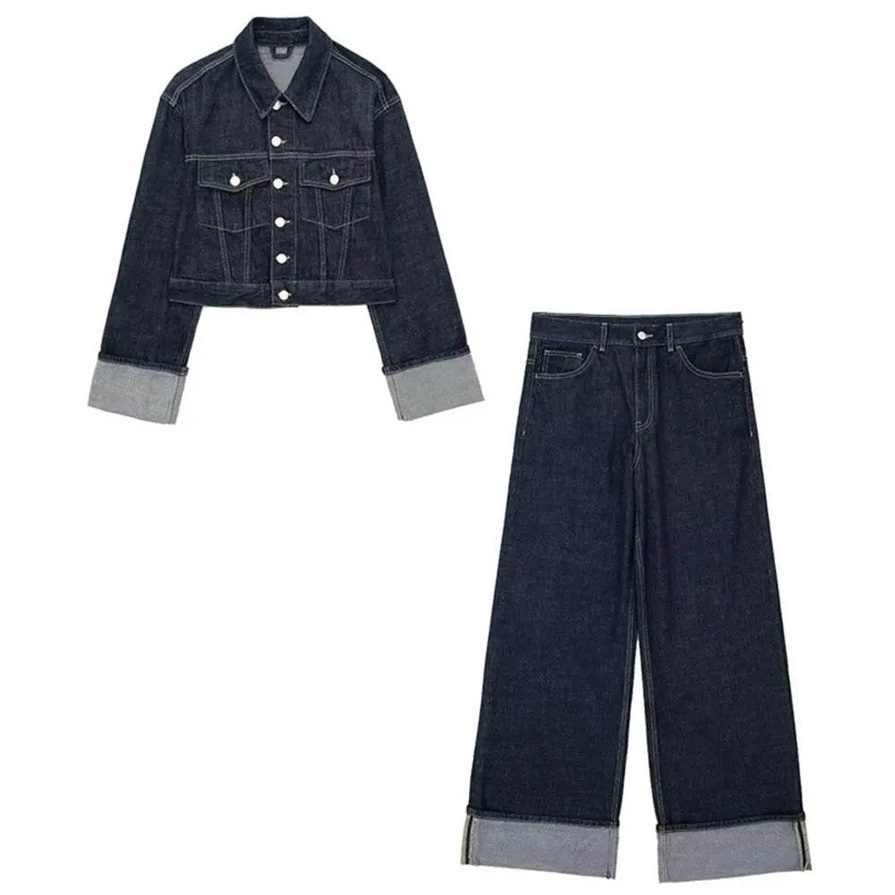 Women Vintage Denim Set - P12 Hub Europe