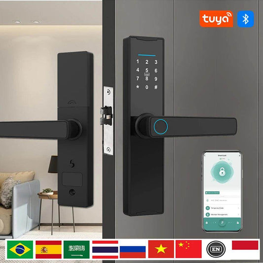 Smart Fingerprint Door Lock | App, Card, Code, Key - P12 Hub Europe