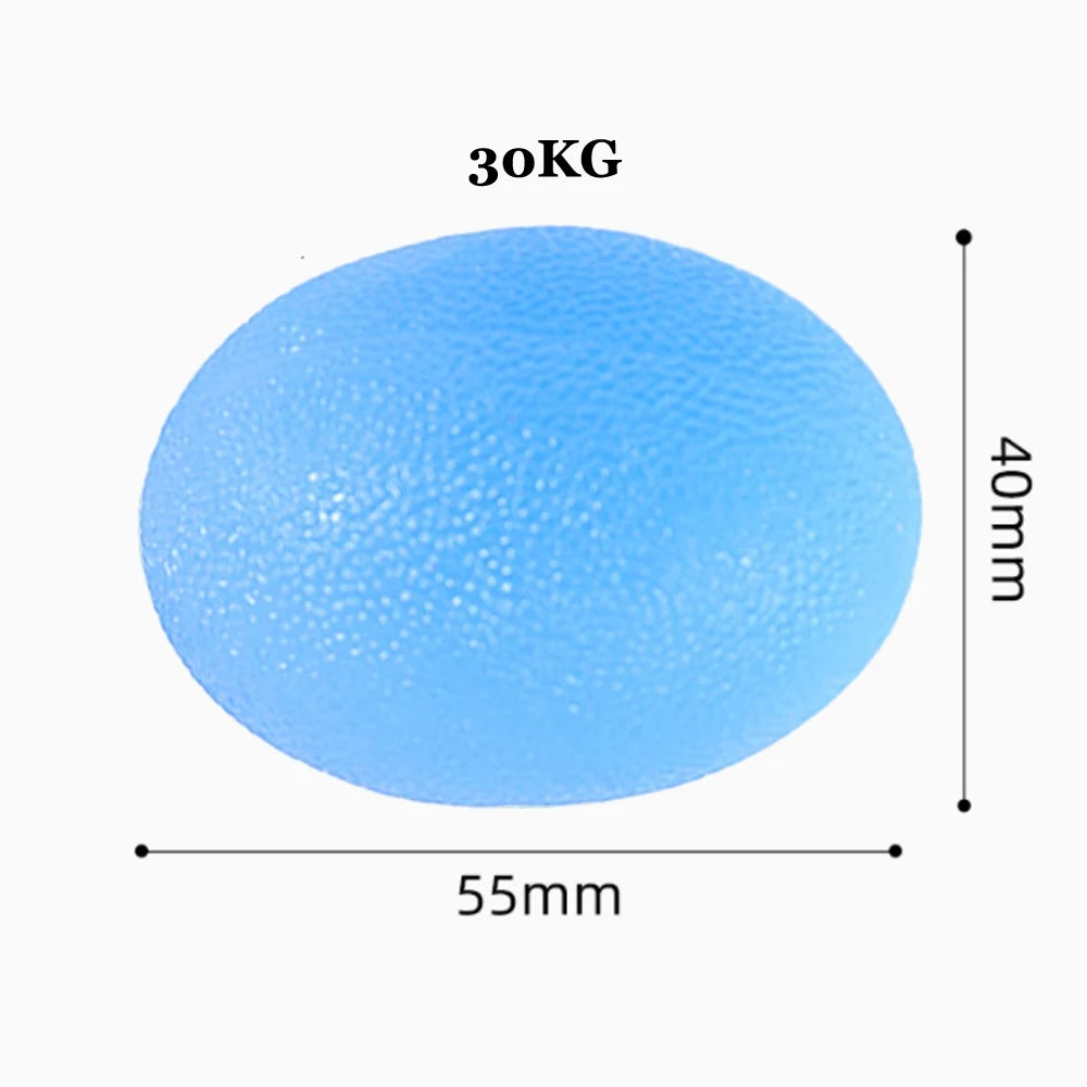 Silicone Hand Grip Ball Egg Gym Fitness Finger Heavy Exerciser Strength Muscle Recovery Gripper Trainer Stress Reliever Squeezer