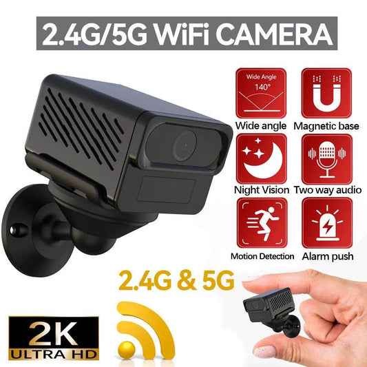 Indoor Camera 2K Battery, PIR, Night Vision, 2-Way Audio - P12 Hub Europe