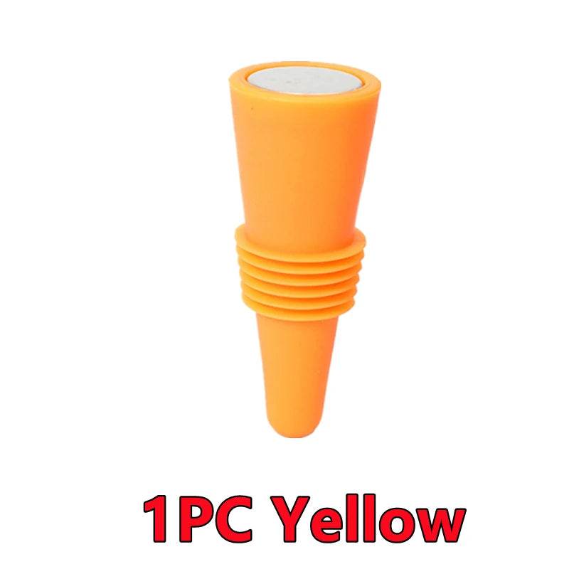 New 6/2/1PC Silicone Wine Bottle Stopper Set Whiskey Leak Proof Beer Champagne Bottle Cap Closer Wine Cork Lid Bar Accessories - P12 Hub Europe