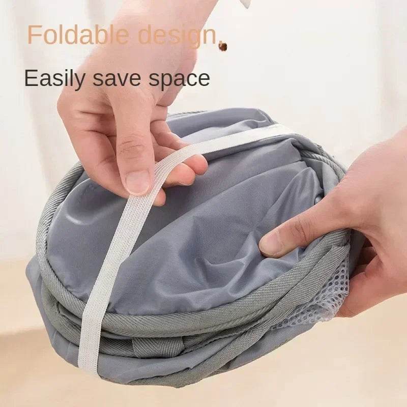 Durable Collapsible Mesh Laundry Hamper - P12 Hub Europe
