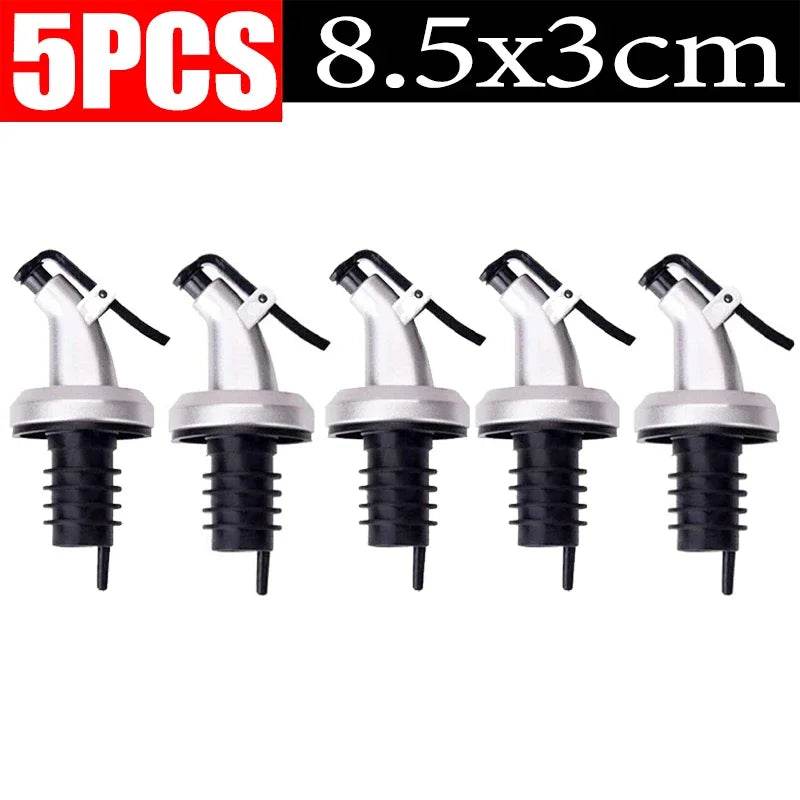1/10x Oil Bottle Stopper Rubber Lock Plug Seal Leak-proof Food Grade Plastic Nozzle Sprayer Wine Vinegar Spouts Kitchen Tools - P12 Hub Europe