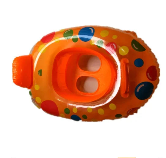 Baby Kids Swimming Floats Cartoon Ring Safety Swimming Ring Inflatable Swim Float Seat Boat Water Fun Pool Toy Gift for Baby Kid