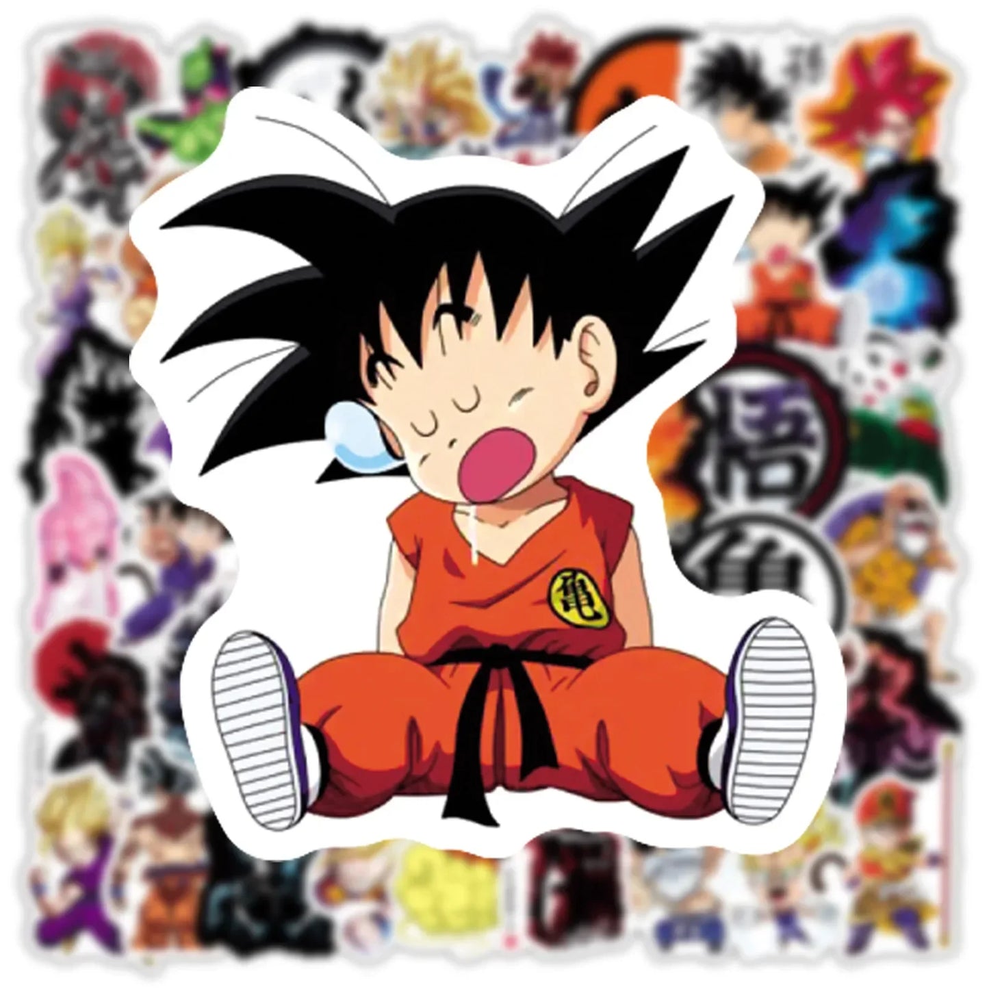 50/100/200Pcs Anime Dragon Ball Stickers for Kids Graffiti Skateboard Laptop Water Bottle Motorcycle Cartoon Sticker Toy Decals