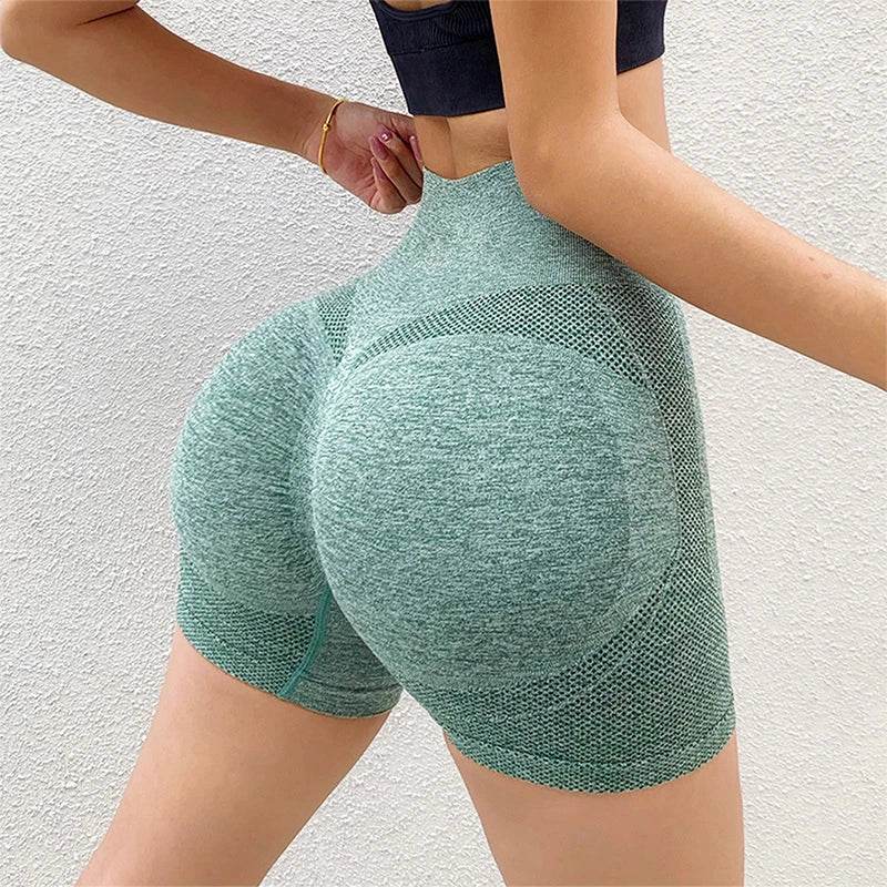 Women High Waist Gym Shorts - P12 Hub Europe