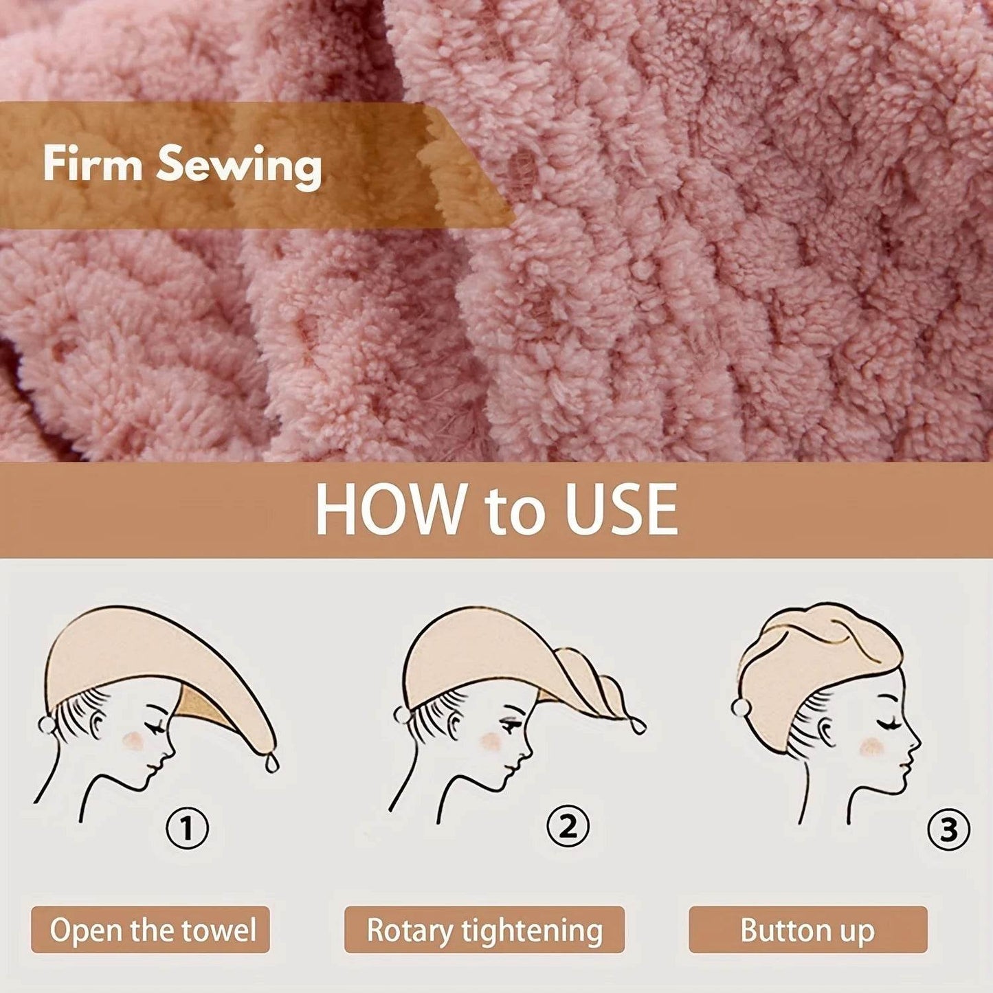 Hair Dry Turban Towel Wraps Solid Color Dry Hair Cap Quick Drying Towel Unisex Soft Bath Head Wraps - P12 Hub Europe