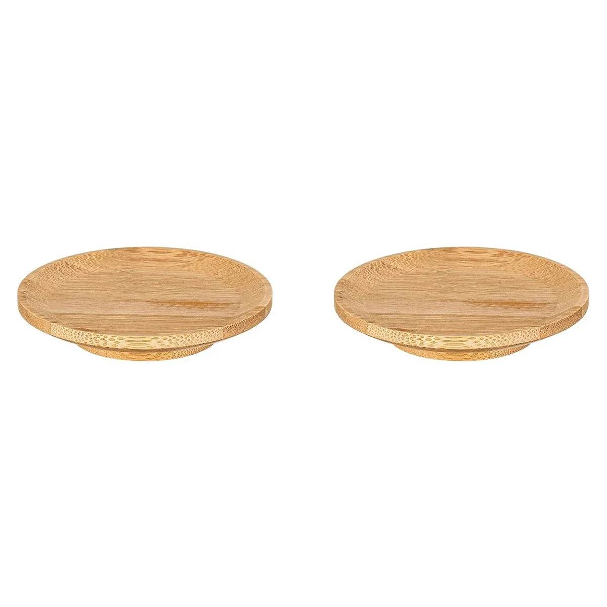1-4Pcs Wine Glass Charcuterie Topper, Bamboo Wine Glass Covers for Appetizers Wine Glass Topper Coasters Plate for Bars Party - P12 Hub Europe
