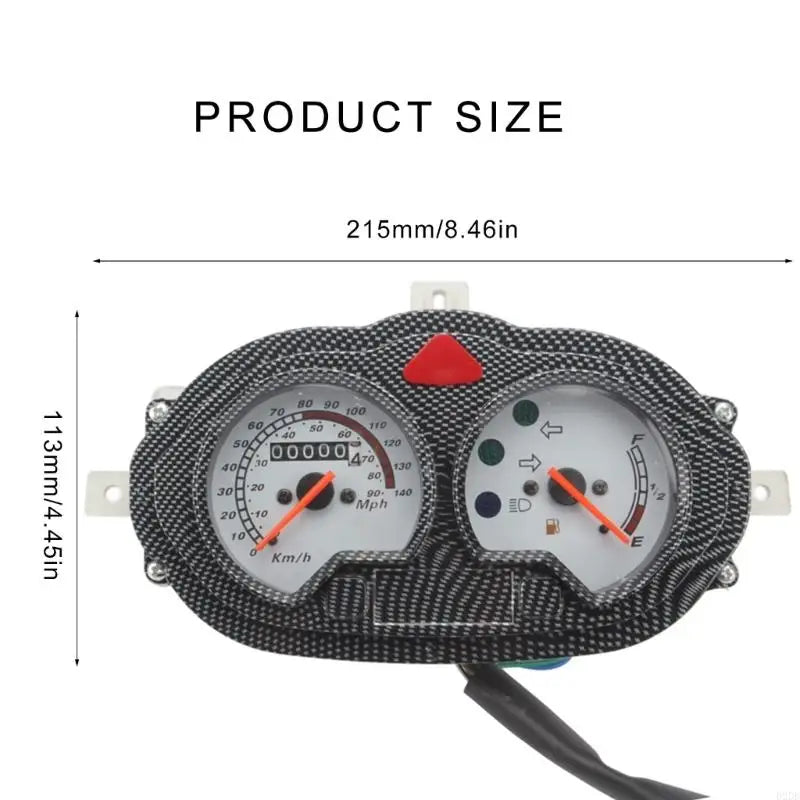 652F Full Features Bike Gauges Assembly 12V Precisions Dashboard Multifunction 12V Motorcycle Dashboard Upgrades for Motorcycles