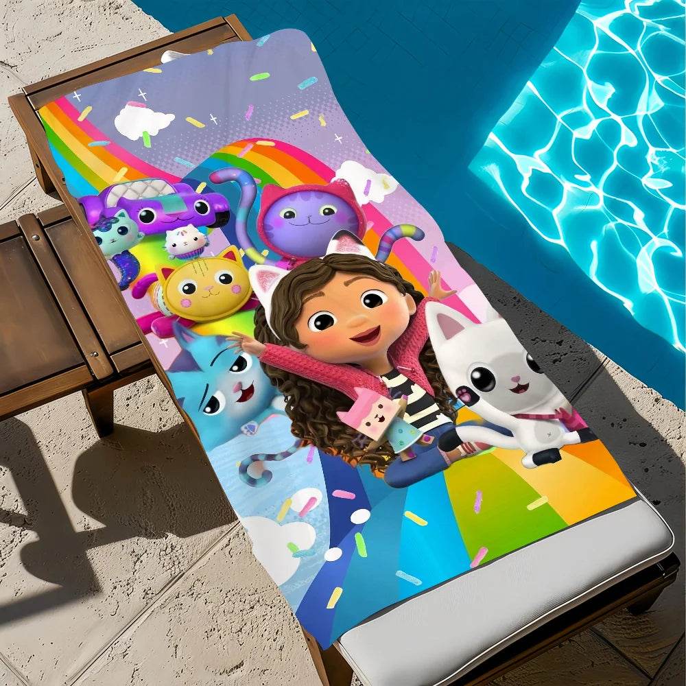 Towel Beach Quick Dry Cute G-Gabbys Pool Camping Towels Travel Dollhouse Soft Gift Cartoon Gym Shower Sports - P12 Hub Europe