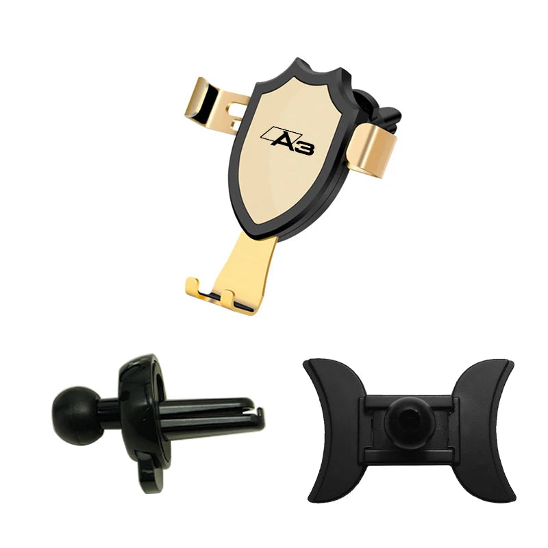 Car Mobile Phone Holder Air Vent Mounts Stand GPS Gravity Navigation Bracket For Audi A3 S3 8V 2014-2020 Car Accessories