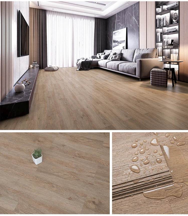 3D Self-Adhesive thick Wood Grain Floor sticker Wallpaper Modern Wall Sticker Waterproof Living Room Toilet Kitchen Home Decor - P12 Hub Europe