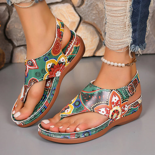 Hot Sale Women Sandals Summer Mixed Colors Outdoor Shoes for Women Casual Beach  Large Size Wedge Sandals Sandalias De Mujer